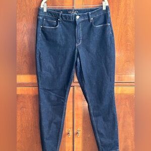 WHITE HOUSE BLACK MARKET s14‘The Sculpt’ skinny ankle jeans-dark rinse-high rise